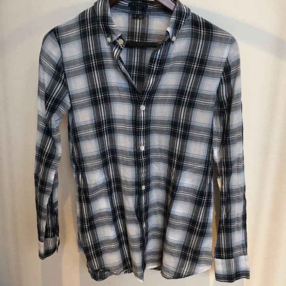 Lightweight Theory Plaid Button Up Shirt
